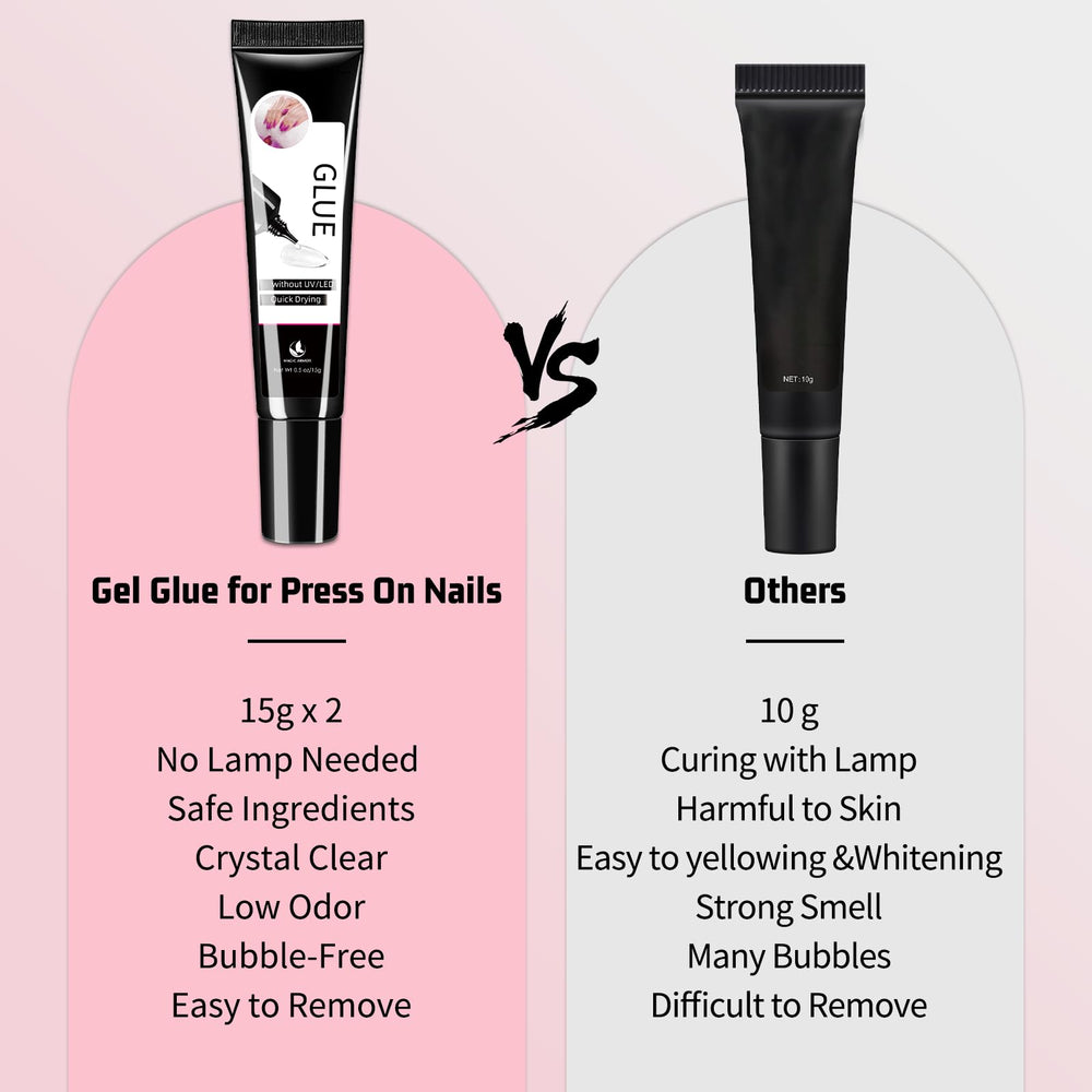 MAGIC ARMOR 28-days hold demonstrates long-lasting adhesion between nail tip and natural nail
