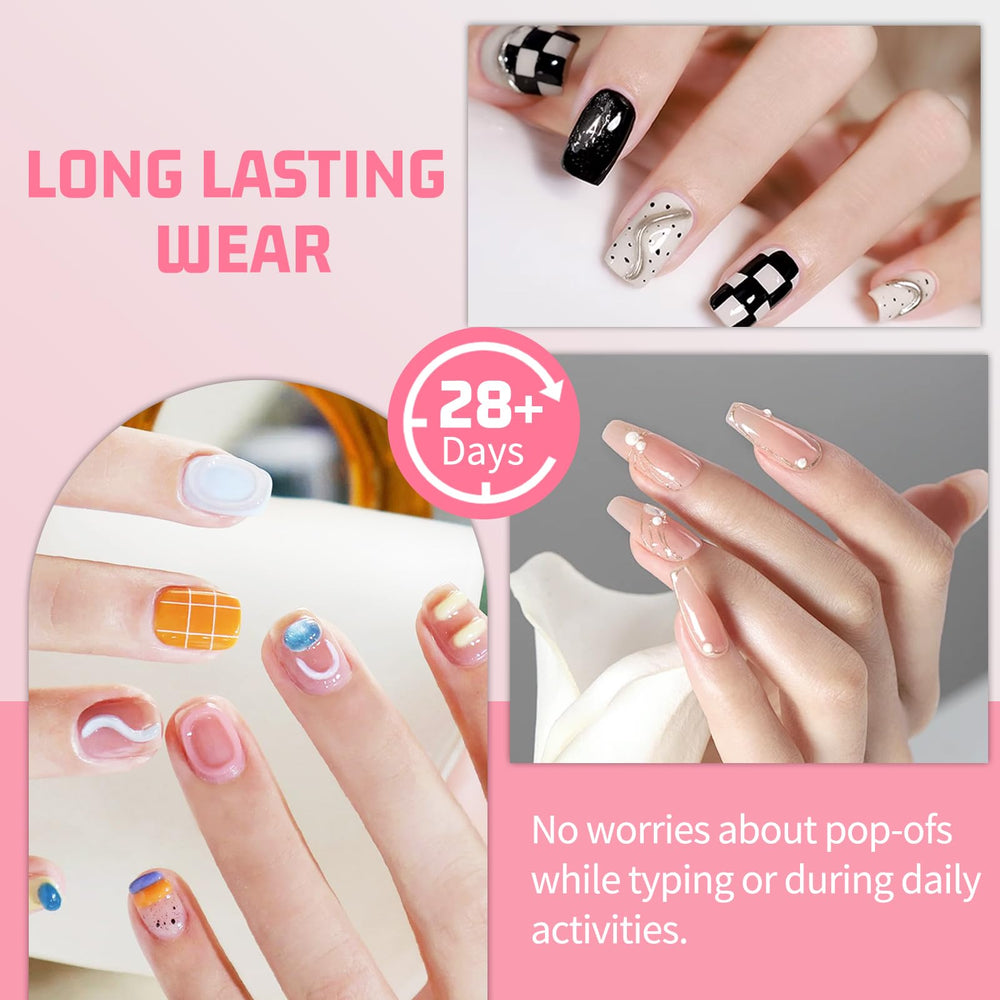 MAGIC ARMOR semi-solid glue supports precise nail art and clean finishes