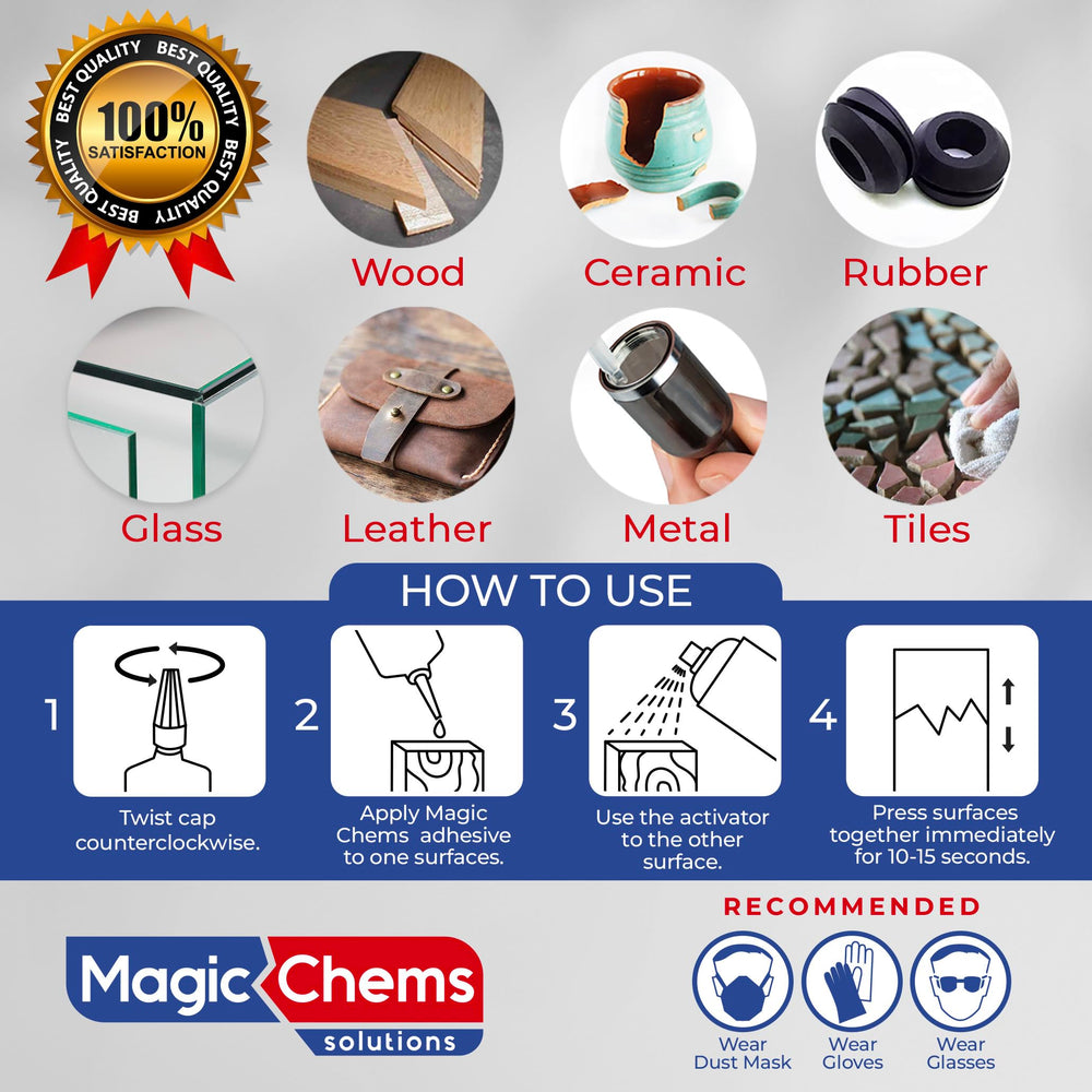 Magic Chems CA Glue with Activator used for plastic model construction