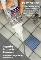 Magic Chems grout repair tools in use guiding a clean, professional-looking repair