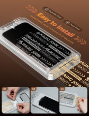 Magic John 25° anti-peep privacy keeps content hidden from side angles