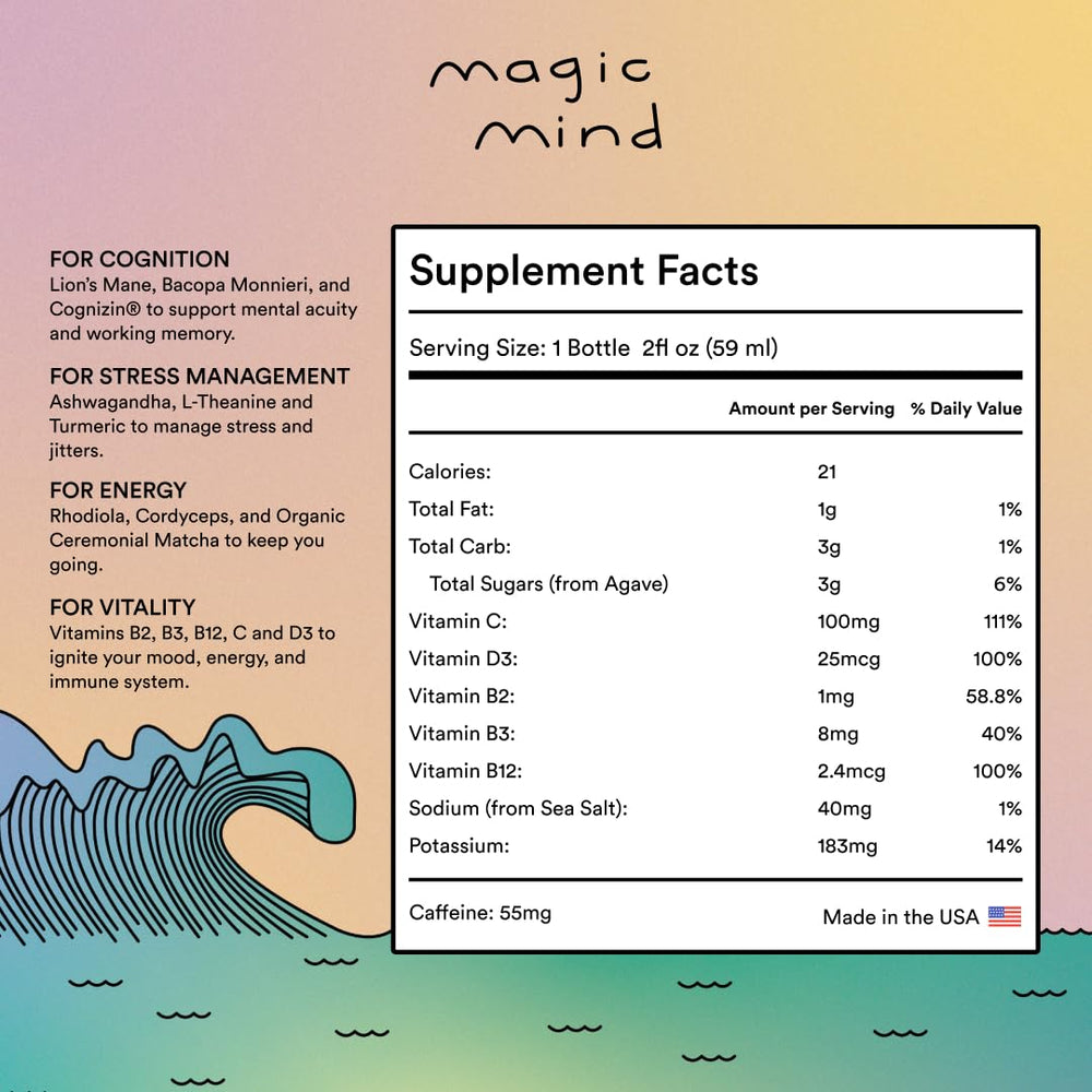 Magic Mind 15-pack outer box on shelf for daily routine.