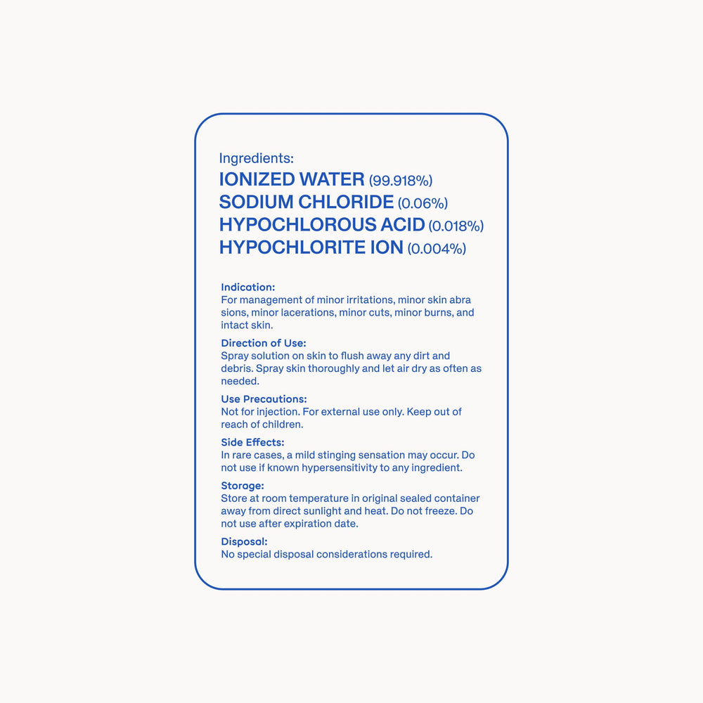 Magic Molecule HOCl spray 8 oz bottle for routine skincare.