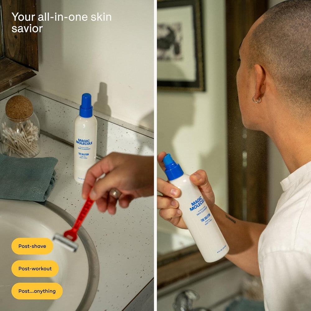 Magic Molecule HOCl spray used as eyelid cleanser on delicate area.
