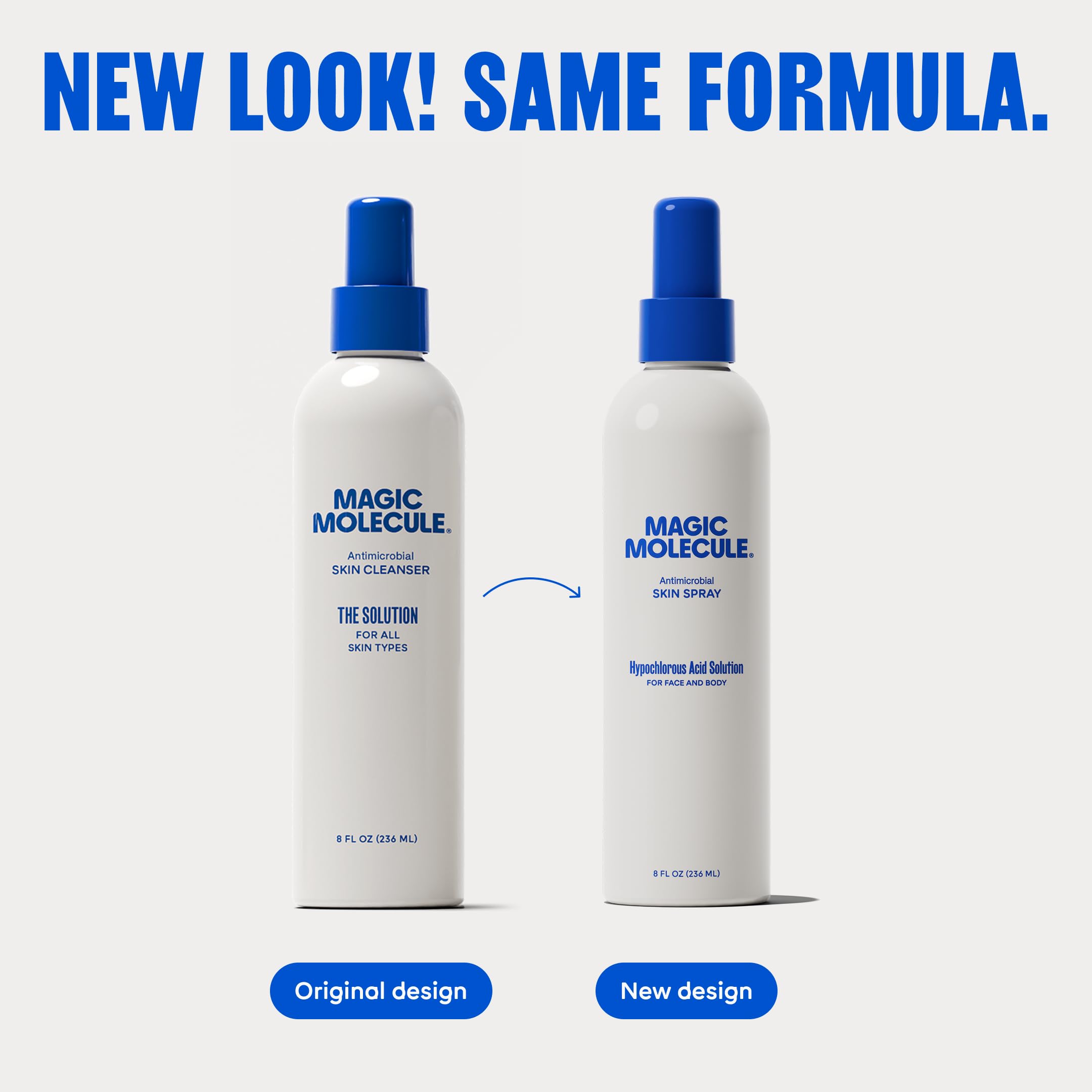 Magic Molecule HOCl spray on the face for daily balance.