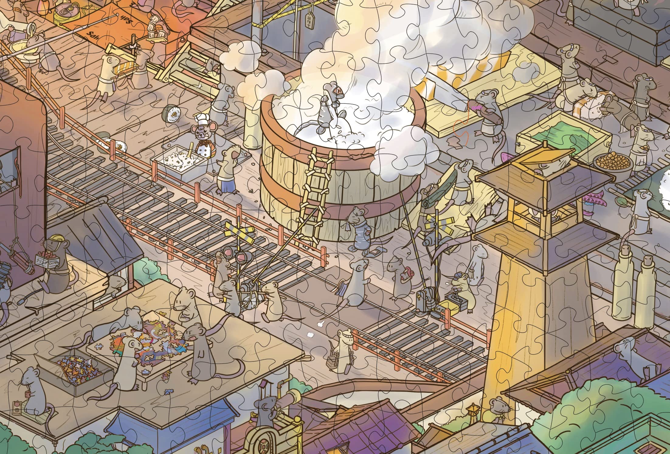 Magic Puzzle Company The Busy Bistro two posters invite group solving