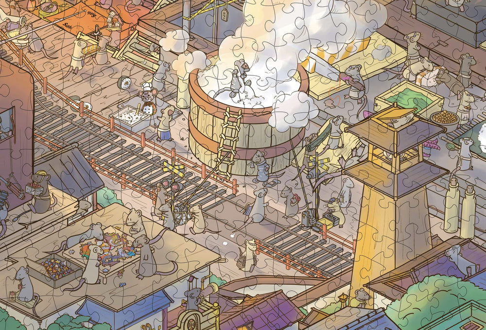 Magic Puzzle Company The Busy Bistro two posters invite group solving