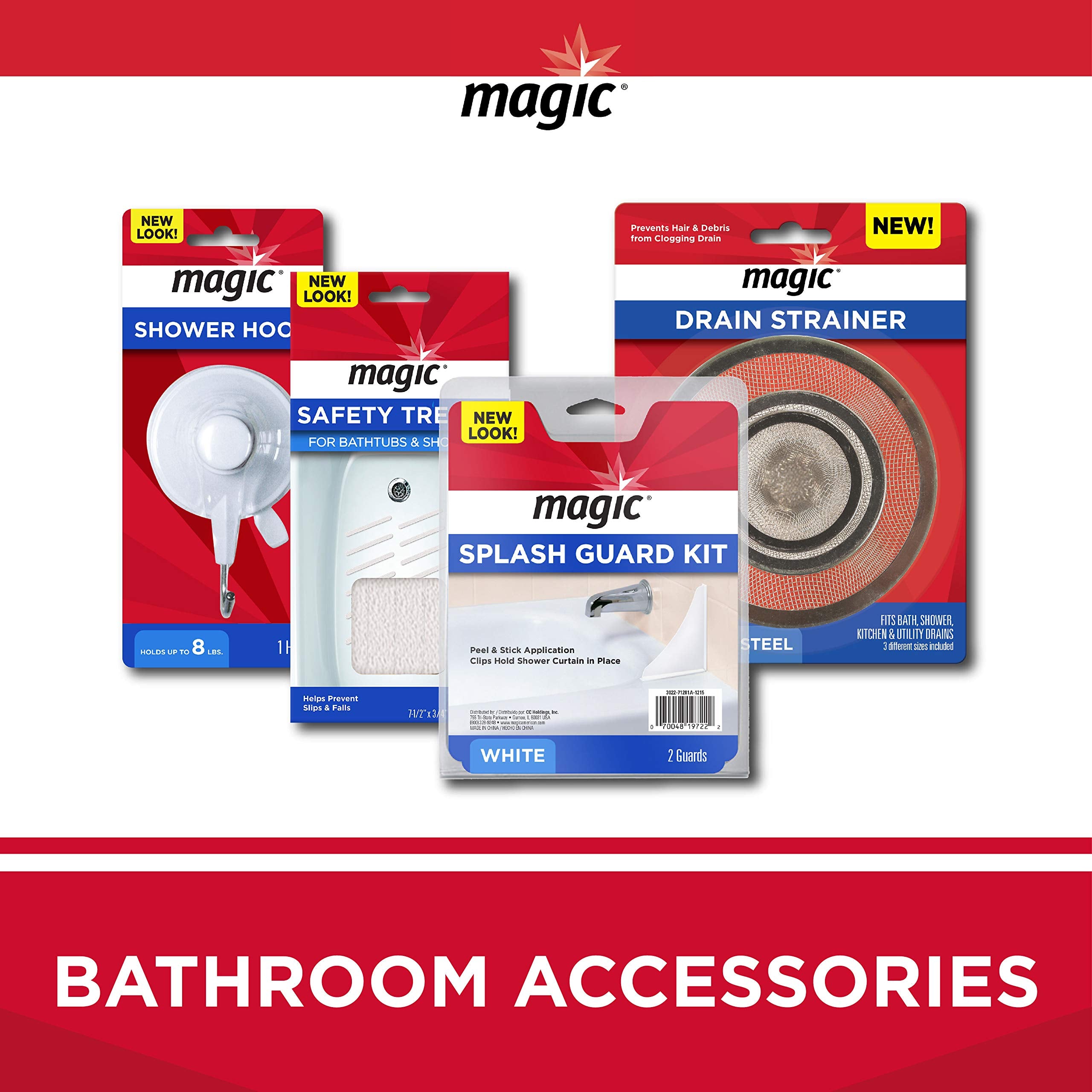 Magic Shower Glass Cleaner with Stay Clean Technology in action on glass.