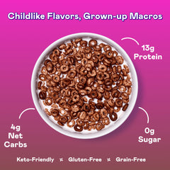 Cocoa Magic Spoon cereal texture highlighting crunch and satisfying bite.