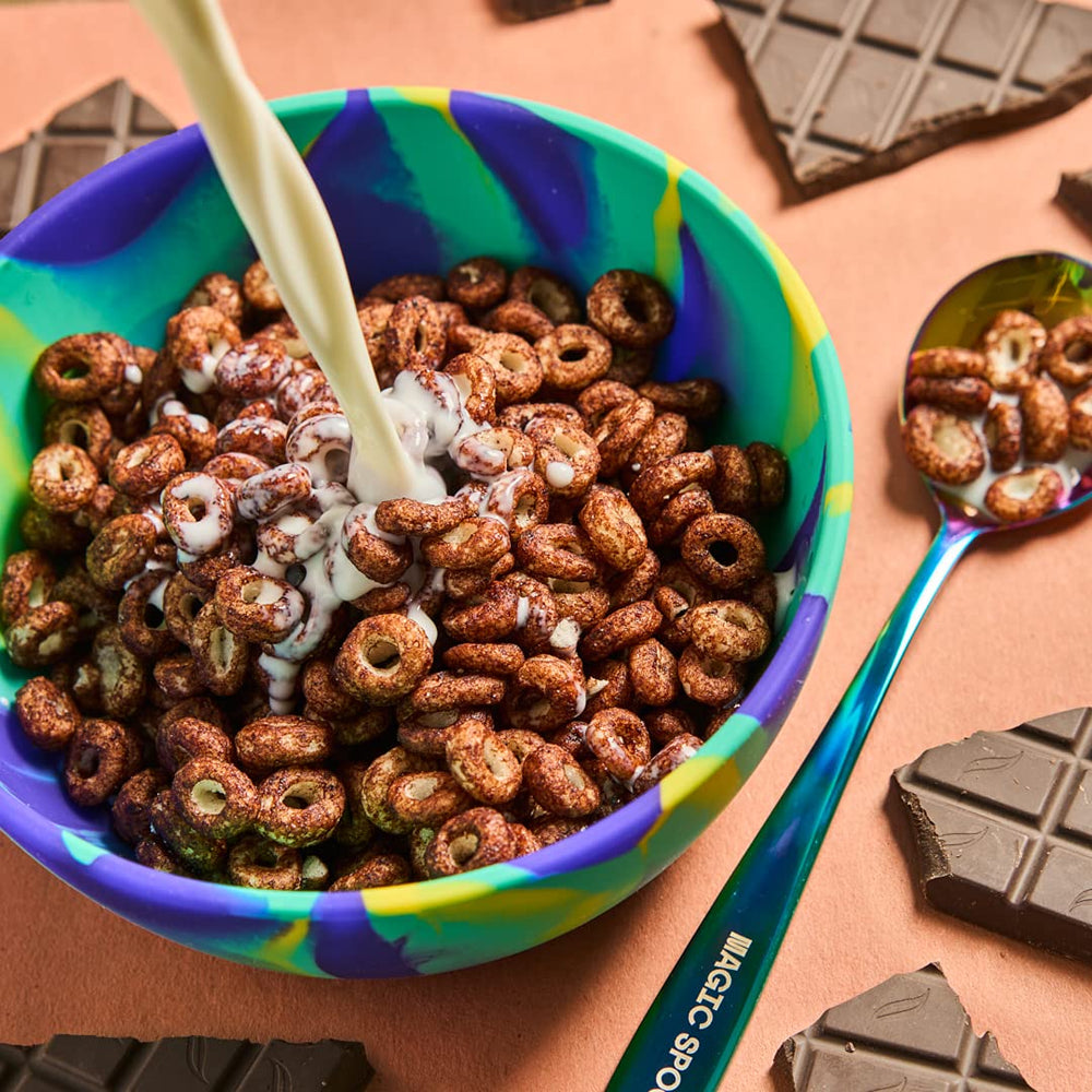 Magic Spoon Cocoa ingredient label emphasizing gluten-free and grain-free formula.