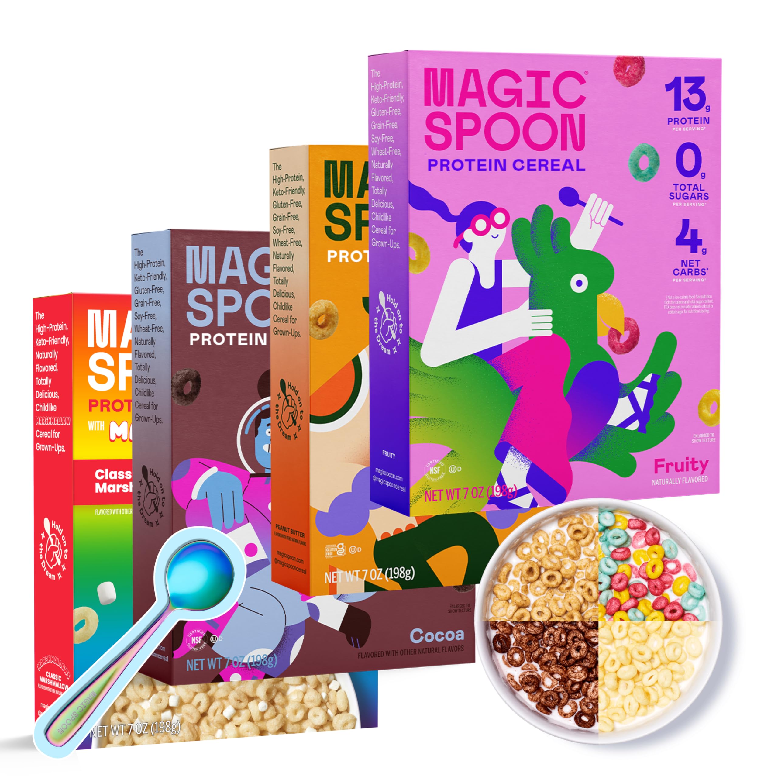 Magic Spoon Fruity Cereal Pack for a bright, sugar-free breakfast option