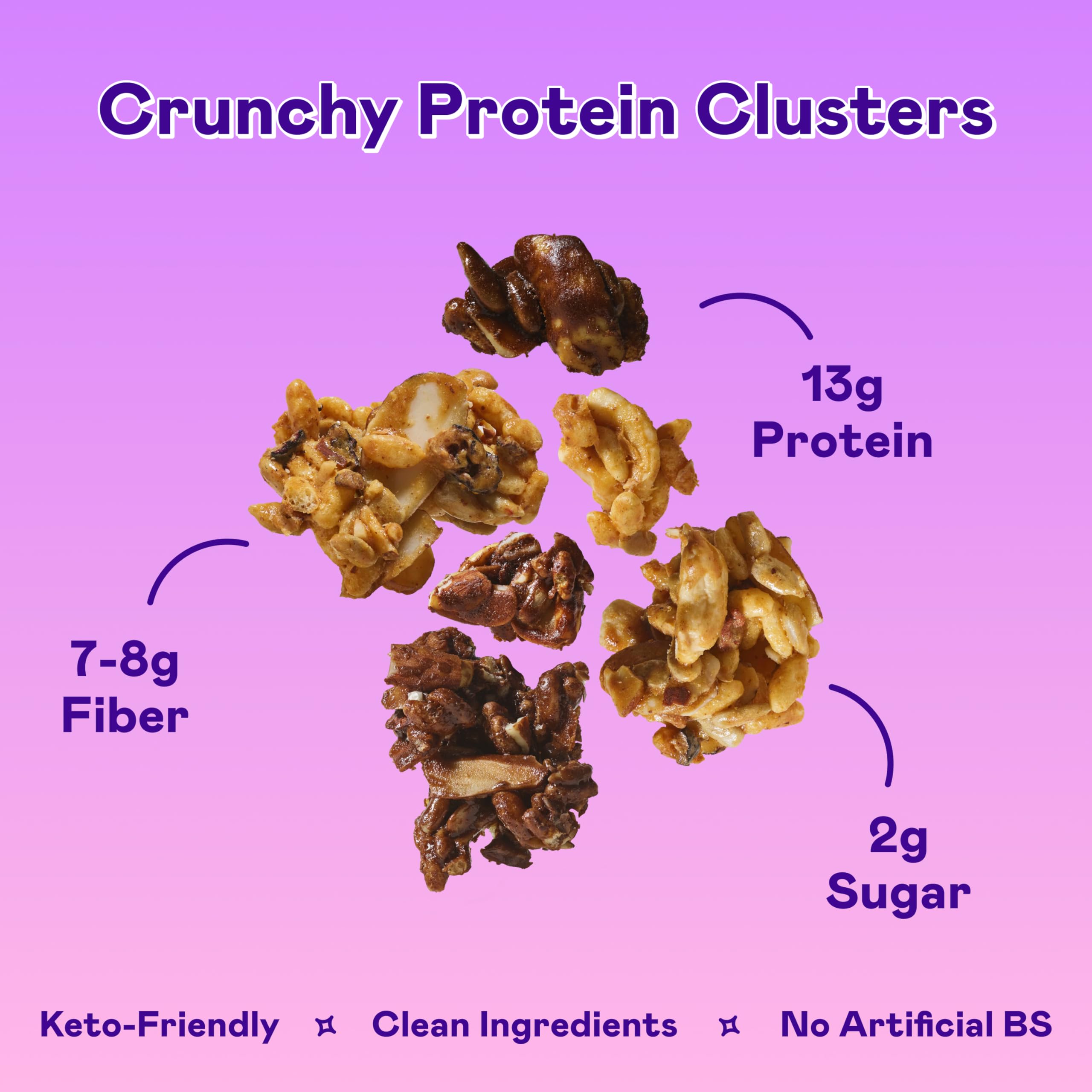 Magic Spoon granola honey almond pack with a light, natural sweetness