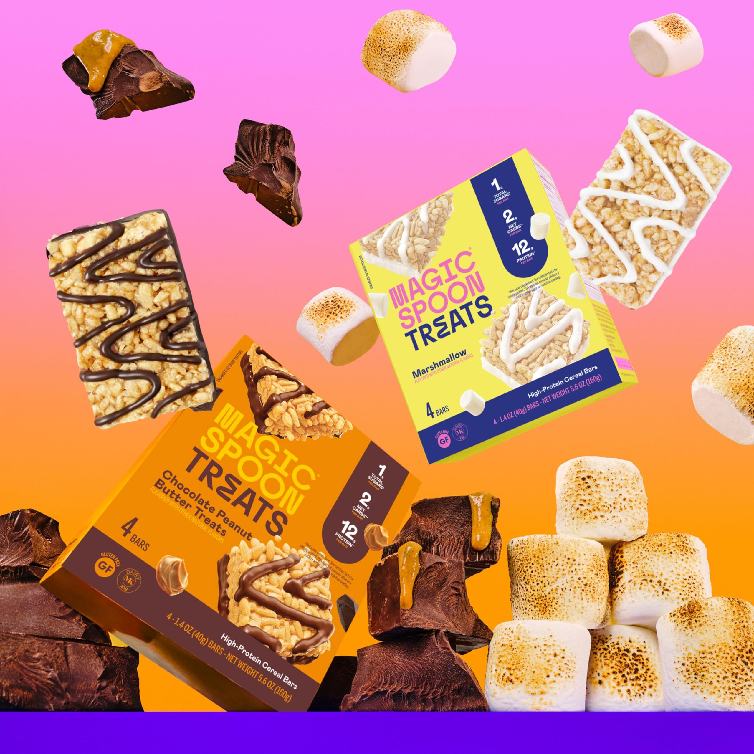 Magic Spoon Treats texture close-up, crisp crunch with soft center.