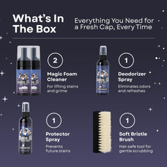 MAGICAL CAP SOLUTIONS soft-bristle hat brush safe for delicate fabrics