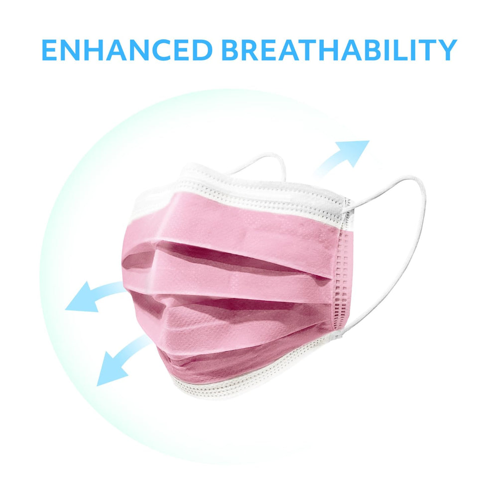 MAGICARE pink mask outer layer with breathable material