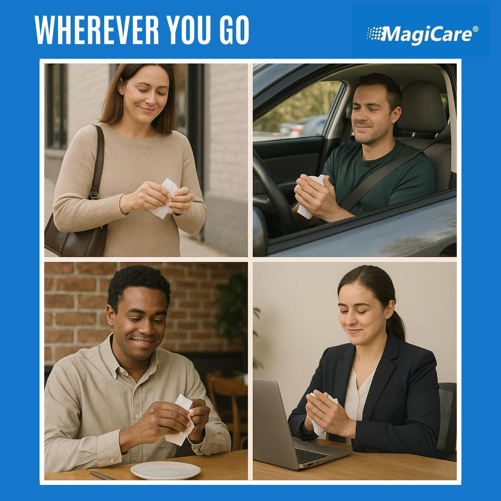 MagiCare spunlaced nonwoven material ensures durability during use.