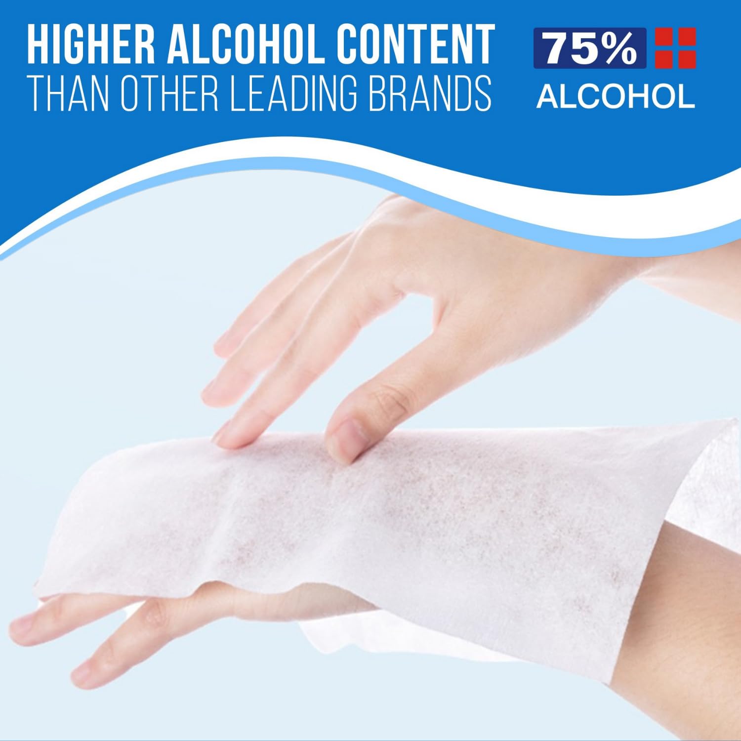 Unscented MagiCare wipes sized 6x8 inches for gentle cleansing