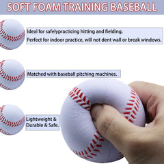 Magicorange foam baseball compatible with pitching machines.