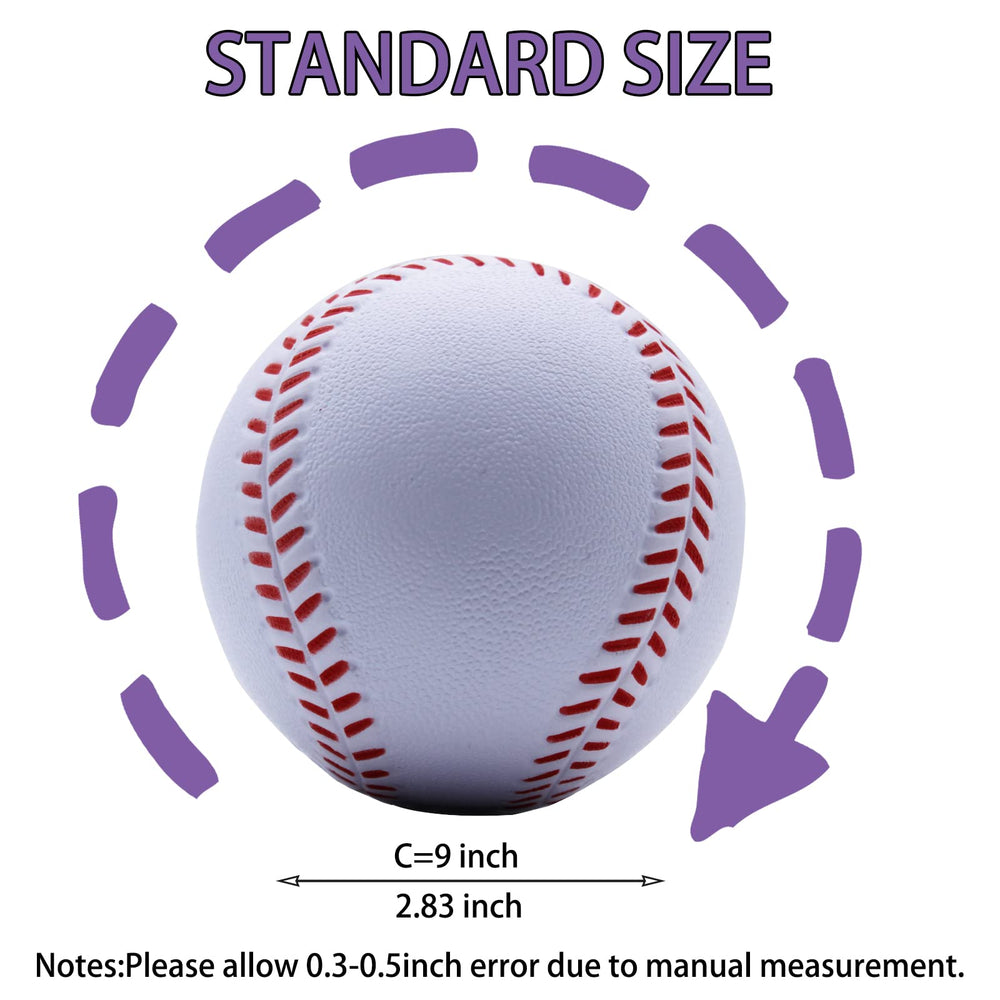 Close-up of a soft toss with Magicorange foam baseballs.