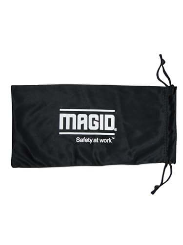 MAGID Y50 safety glasses showing permanent side shields for peripheral protection
