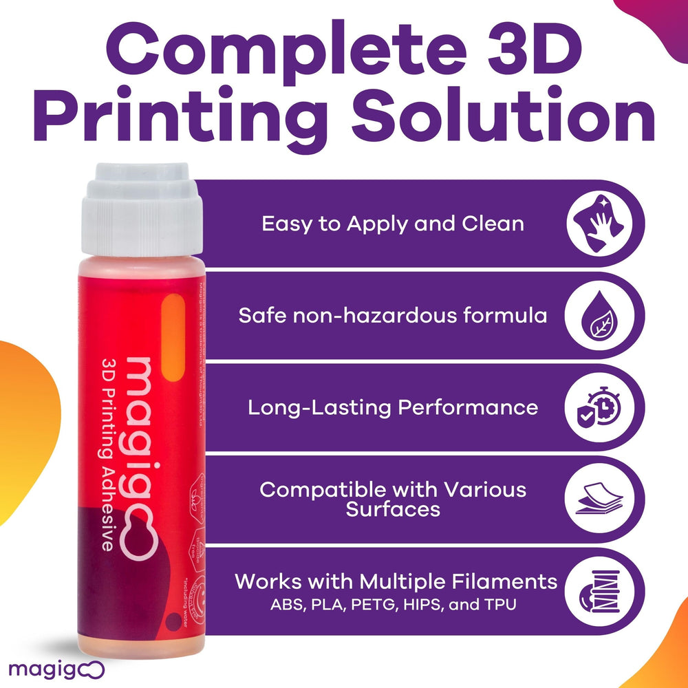 Magigoo MO2016 on PEI surface provides secure, warp-resistant starts.