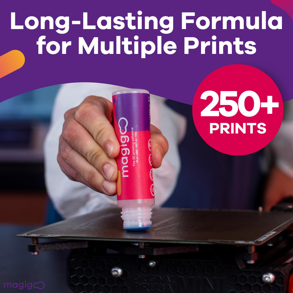 Magigoo MO2016 releases prints after cooling for simple removal.