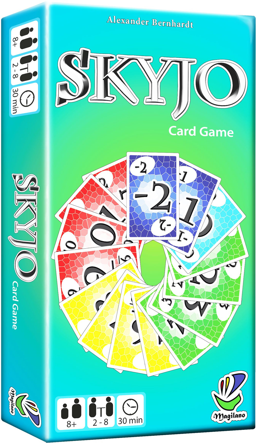 Magilano Skyjo cards on the table for quick rounds and social play.