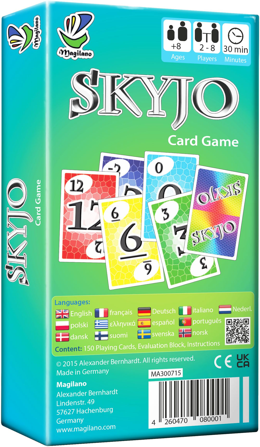 Magilano Skyjo players seated for a fast, family-friendly game.