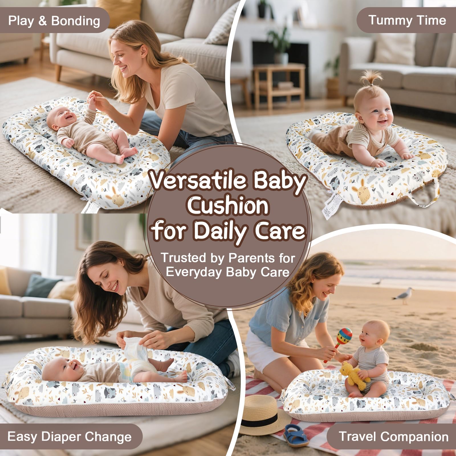 MAGINP Baby Lounger durable-materials support busy family use