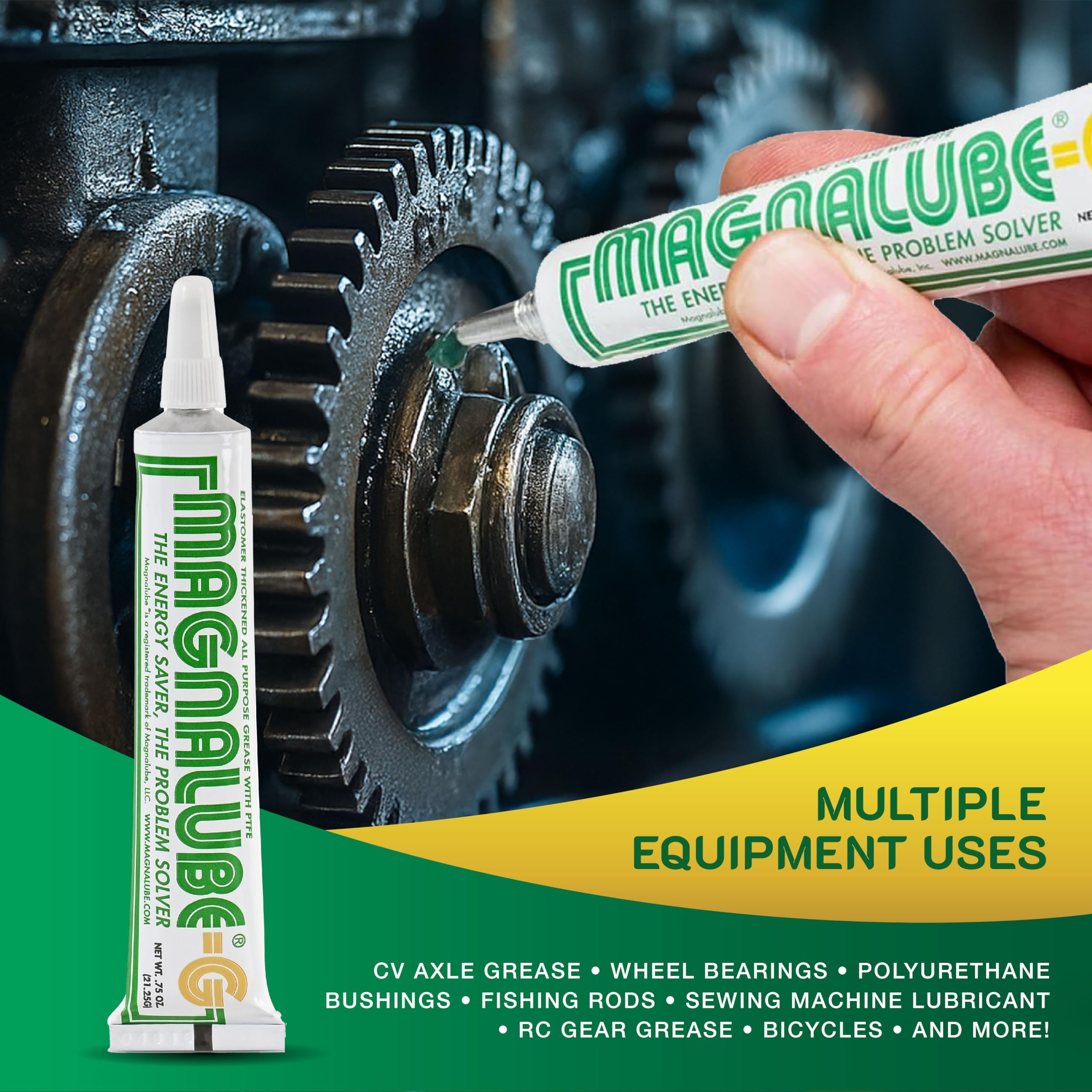 Magnalube-G bearings and joints stay smooth under vibration.