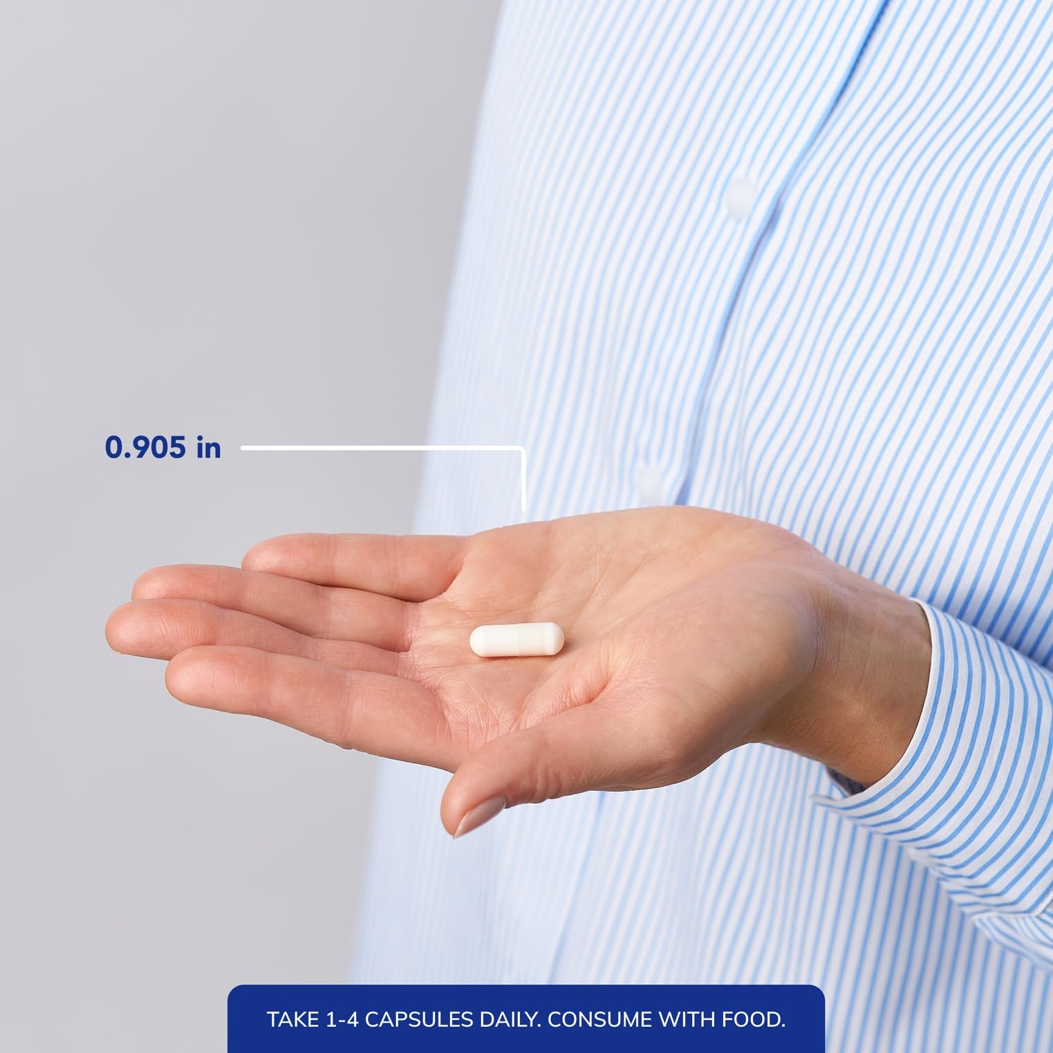 Magnesium Citrate bottle pour illustrating convenient daily dosage.