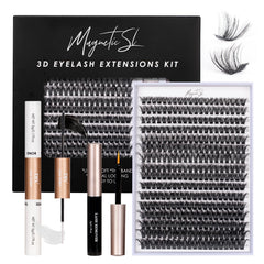 Magnetic SL DIY lash kit contents with 320 clusters for customizable looks.