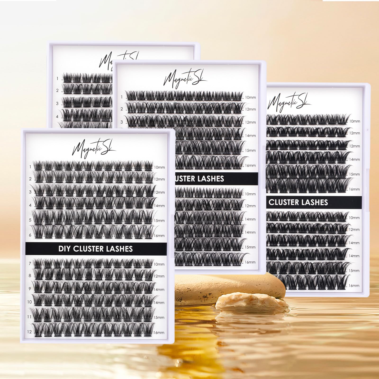 Magnetic SL lash clusters reusable up to several wears with proper care.