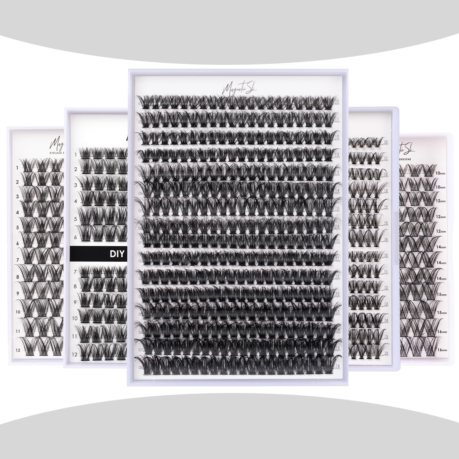 Magnetic SL precision lash tweezers for clean lash placement.