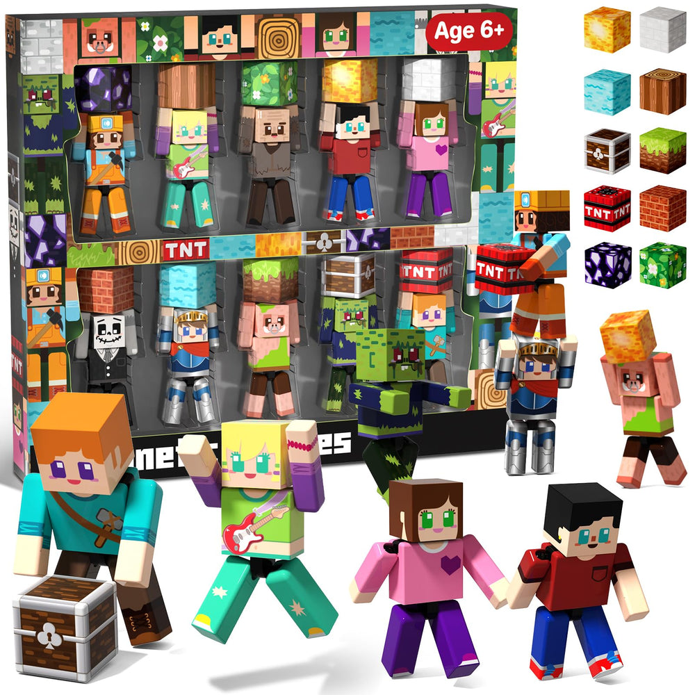 Magneverse action figure in a 360-degree pose for versatile play and fine motor skills