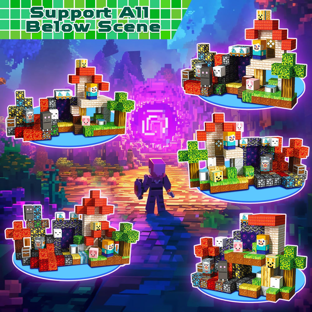 Magneverse lava flow world blocks enhance dramatic scene building and problem-solving.