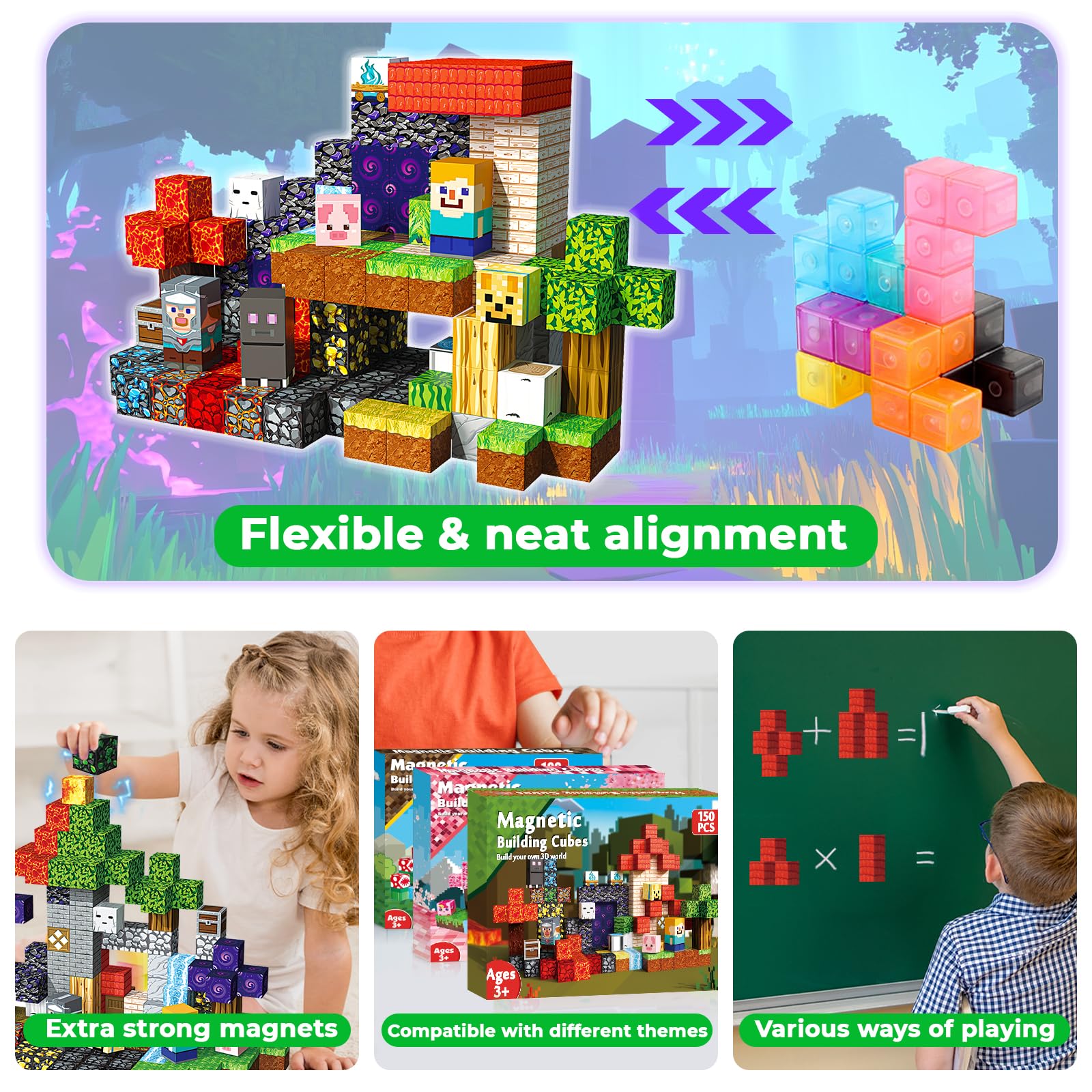 Magneverse safe durable blocks with non-toxic materials and smooth edges.