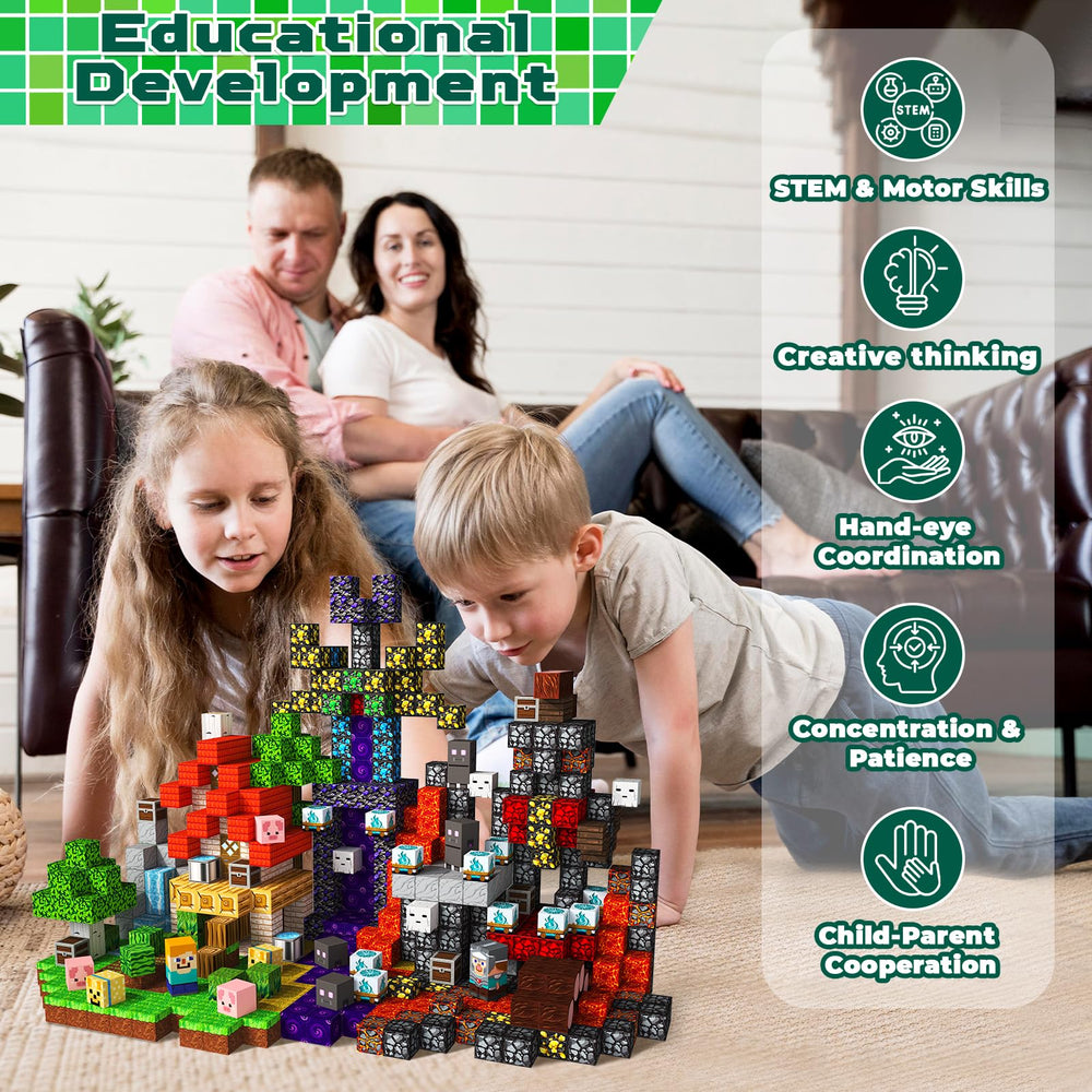 Magneverse STEM play blocks foster spatial reasoning and engineering curiosity.