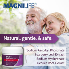 Bearberry and licorice extracts shown in MagniLife formula.