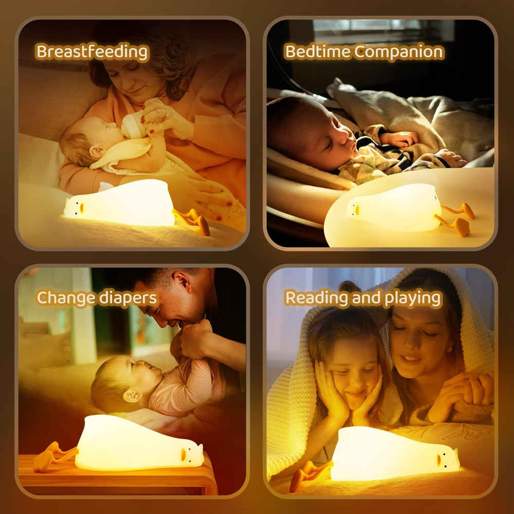 MAGOHMT duck lamp durable silicone build safe for children and families