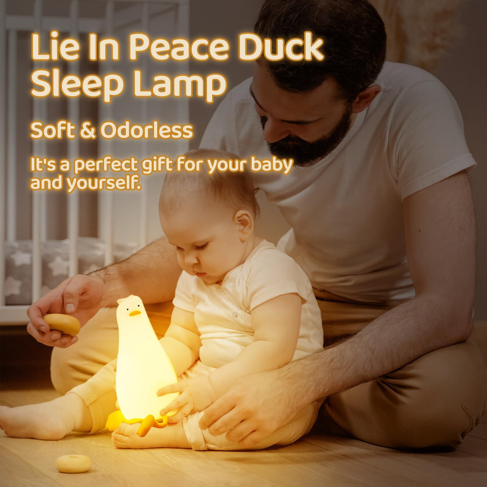 MAGOHMT duck lamp ideal for nurseries and kids’ rooms with warm glow