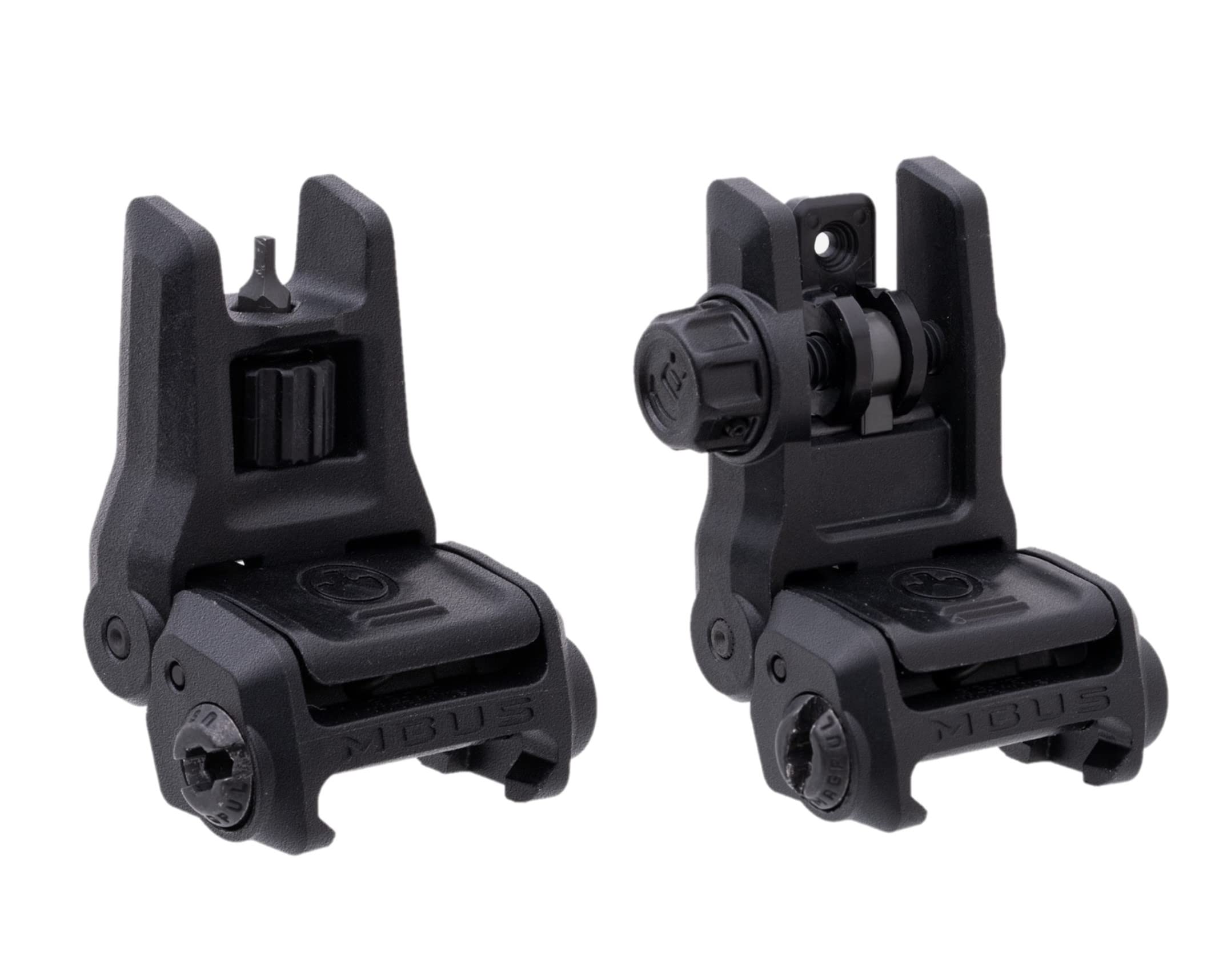 Magpul MBUS 3 front sight folded for compact carry and low-profile setup.