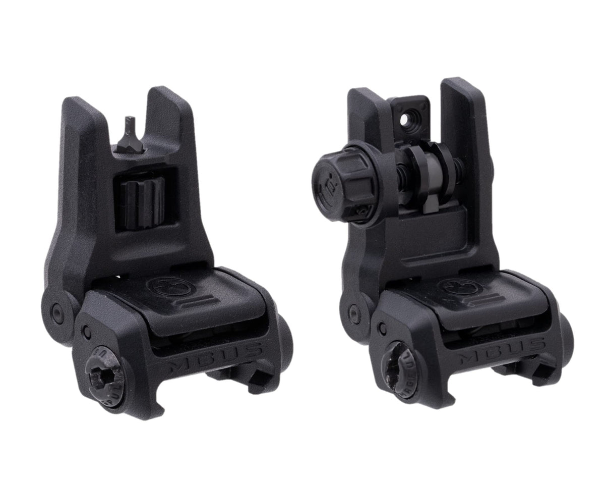 Magpul MBUS 3 front sight folded for compact carry and low-profile setup.