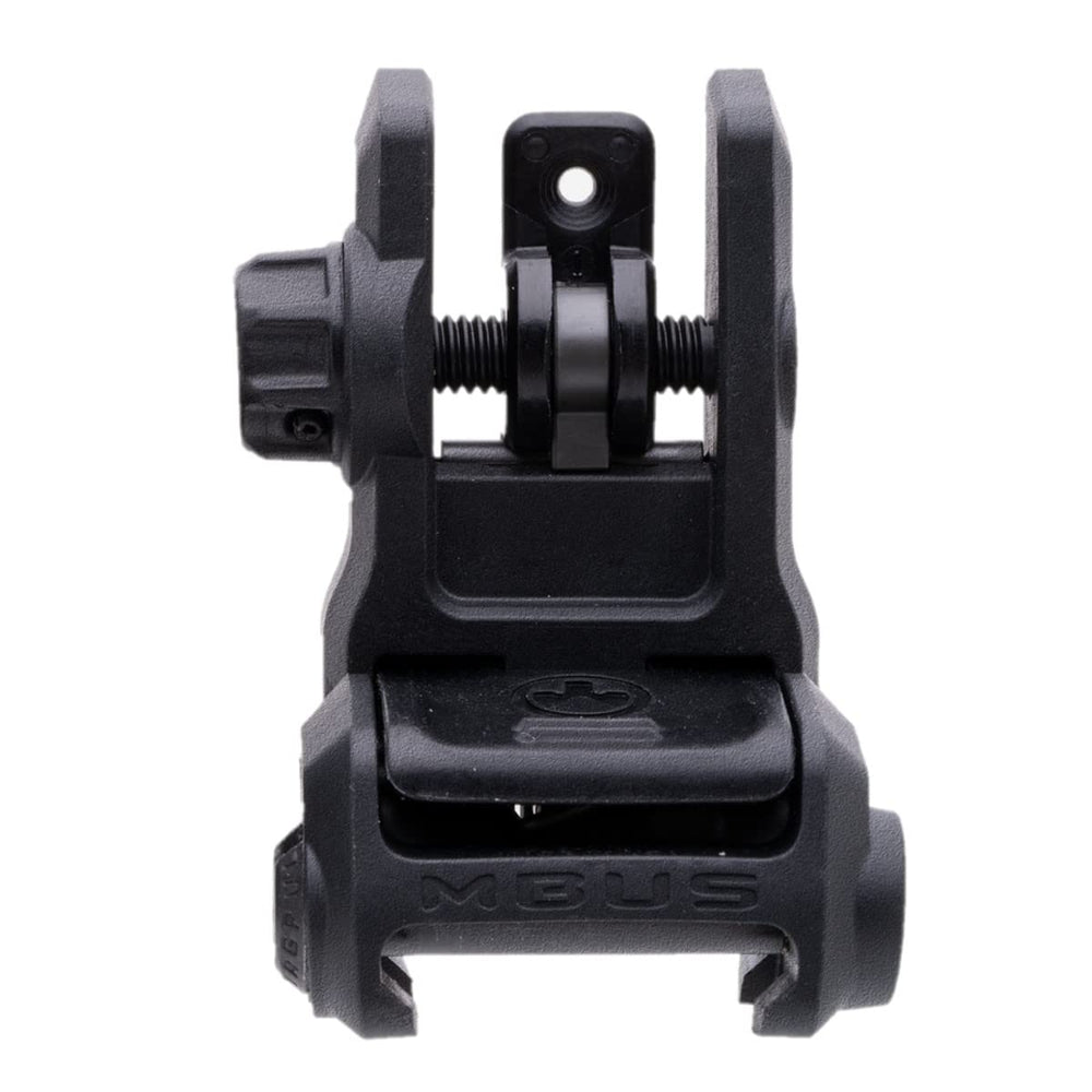 Magpul MBUS 3 rear sight deployed for ambidextrous quick adjustments.
