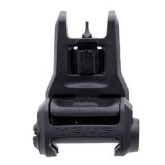 Magpul MBUS 3 rear sight folded for streamlined storage on rails.