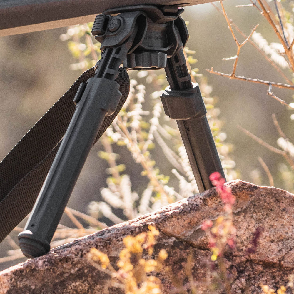 Magpul MOE Bipod folded height shows compact, low-stack design