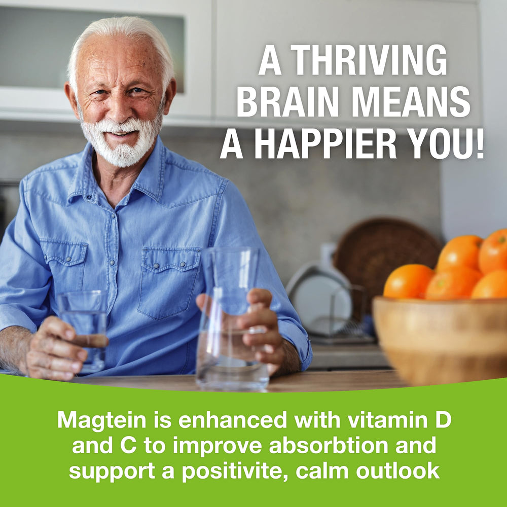 Magtein non-GMO, kosher, gluten-free label signals clean nutrition.