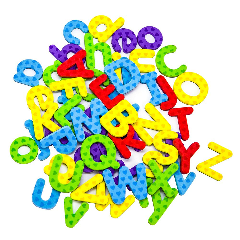 MAGTiMES uppercase and lowercase magnets aid case awareness on fridge