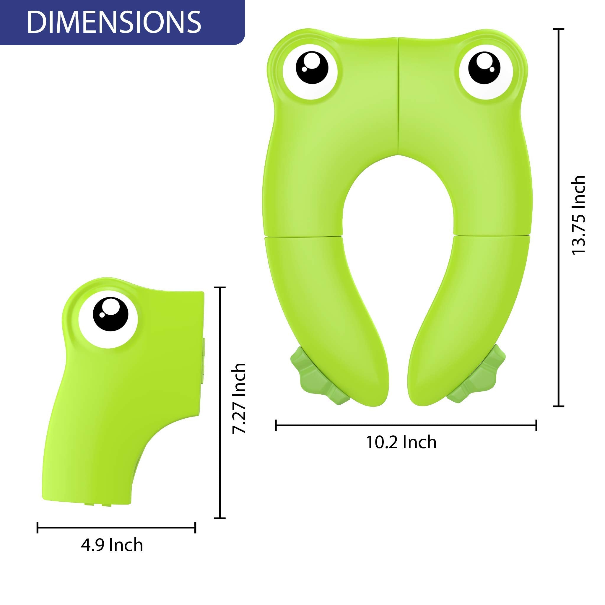 MAGTiMES kids potty seat in use provides stable seating during outings.