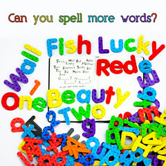 MAGTiMES magnetic alphabet letters on fridge support early word building
